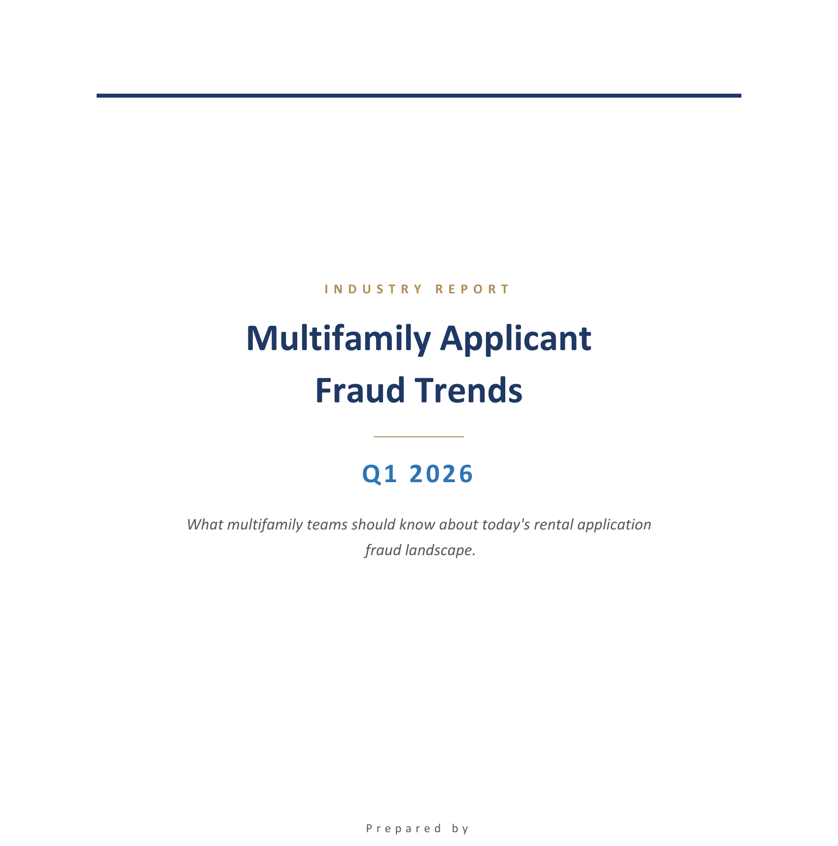 Cover: Multifamily Applicant Fraud Trends — Q1 2026