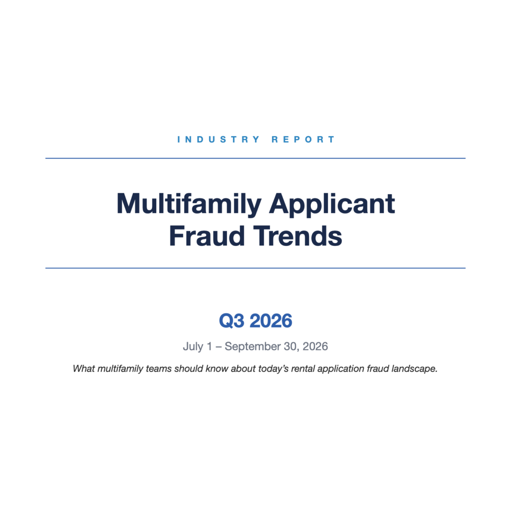 Q3 2026 Multifamily Applicant Fraud Trends report cover